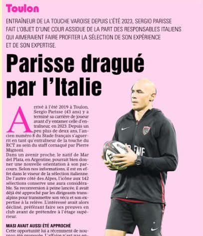 Rassegna stampa: Le tentazioni di Parisse e della Fir