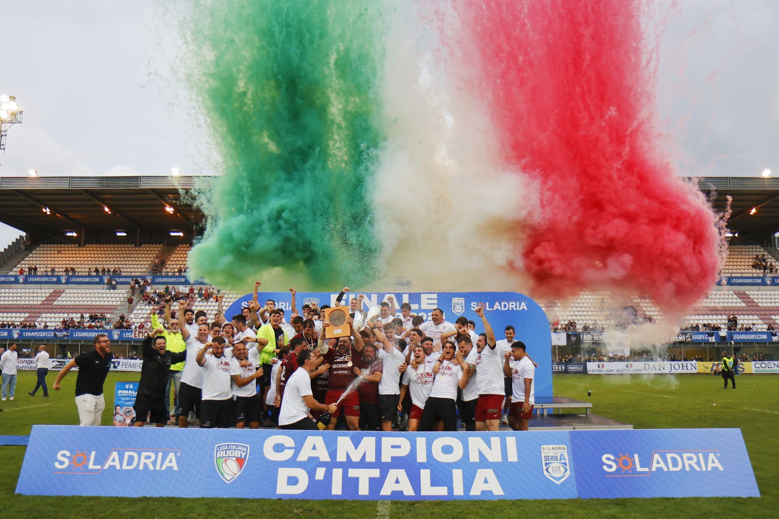 Il Valorugby Emilia, primo scudetto